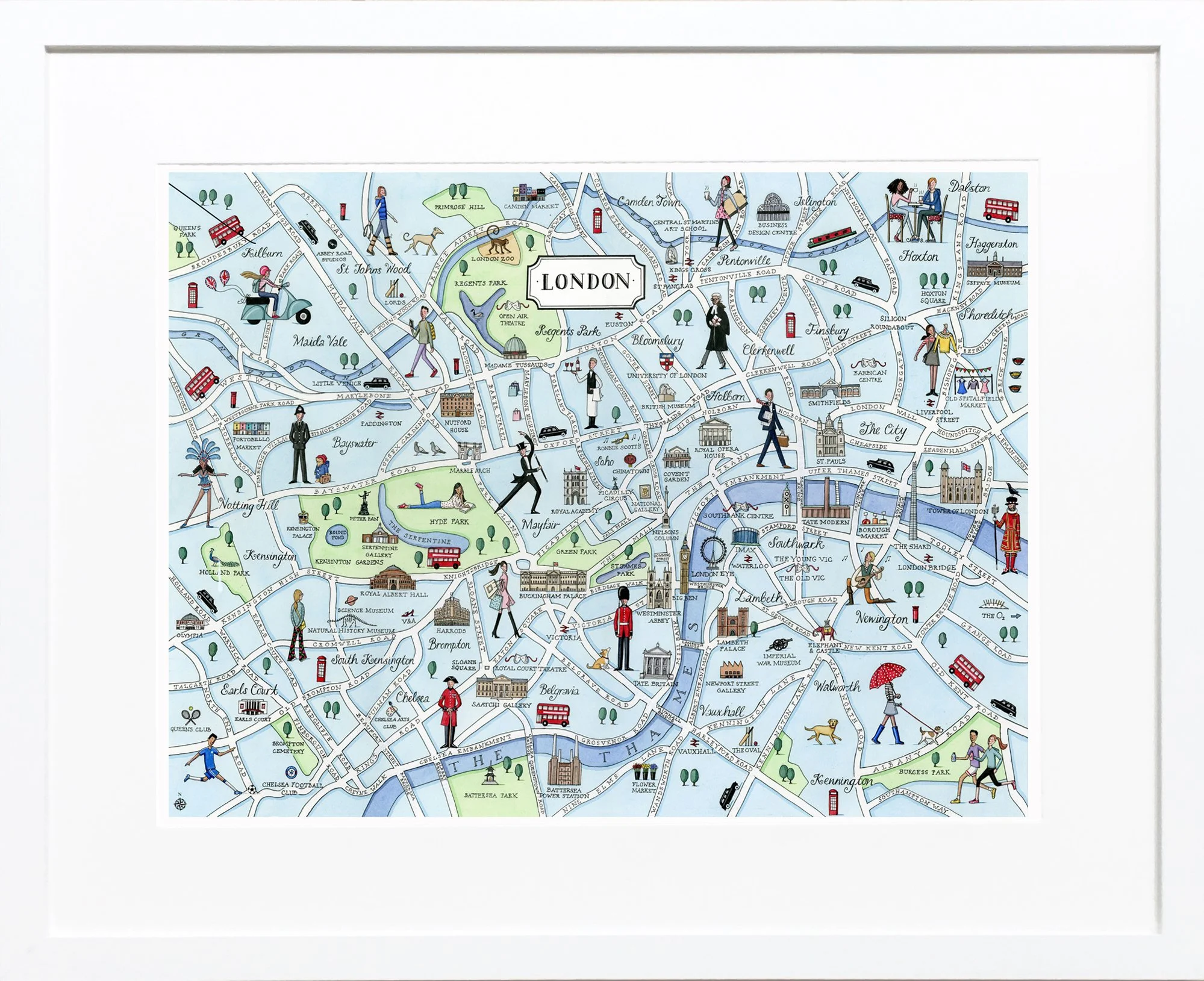 London Map Print — Camilla Charnock